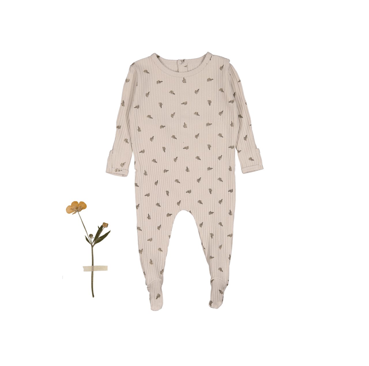 The Printed Romper - Sand Leaf - Mack & Harvie