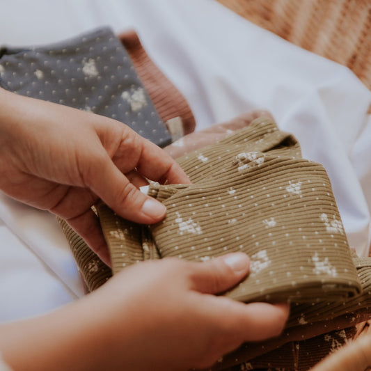 The Printed Snap Romper - Golden Floral - Mack & Harvie