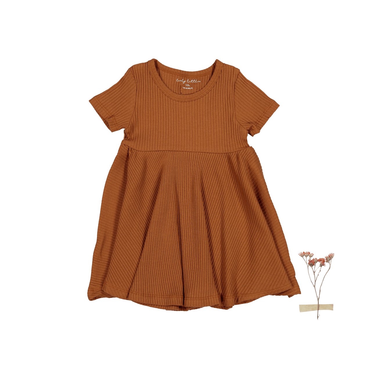 The Short Sleeve Dress - Caramel - Mack & Harvie