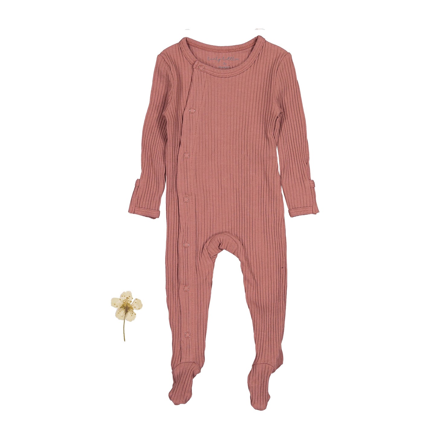 The Snap Romper - Rosewood Ribbed - Mack & Harvie