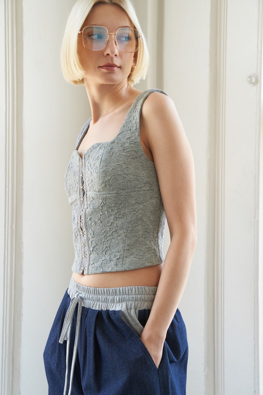 THROUGH THE LOOKING WOVEN TOP - Mack & Harvie