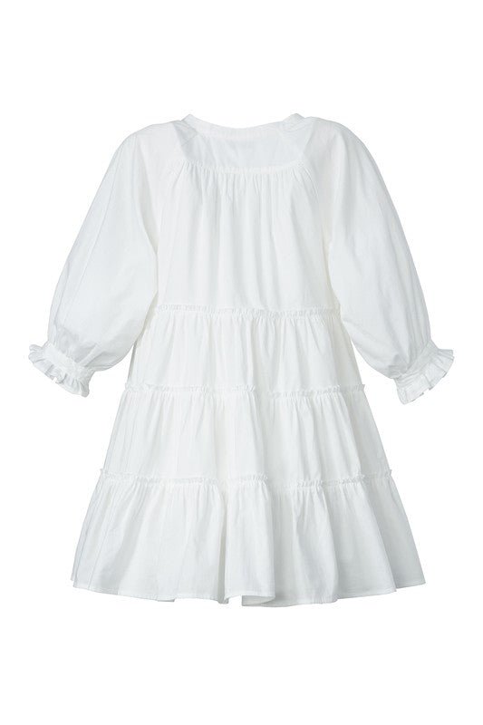 Tiered mini dress with tassel - Mack & Harvie