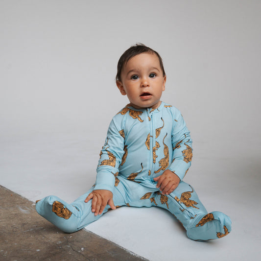 Tigers | Bamboo Zip Romper
