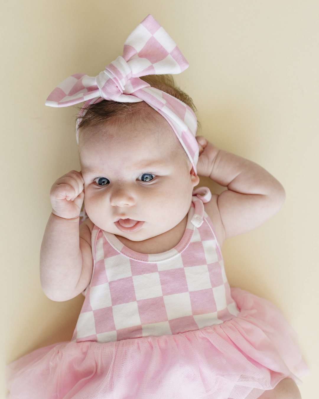 Tutu Romper | Checkered Pink - Mack & Harvie