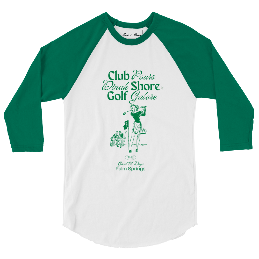 Palm Springs 3/4 Sleeve Raglan Shirt
