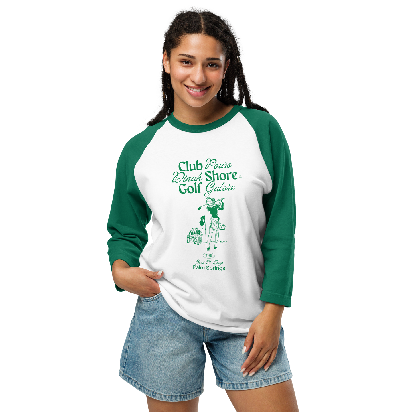 Palm Springs 3/4 Sleeve Raglan Shirt