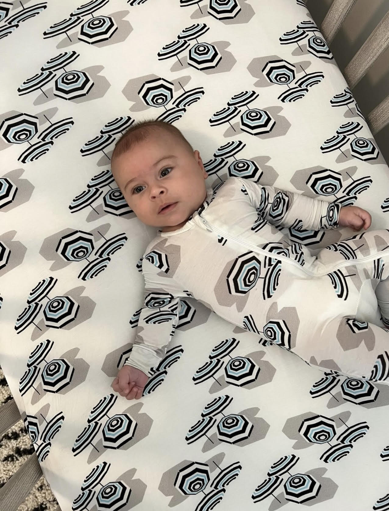 Crib Sheet in Beach Club Signature