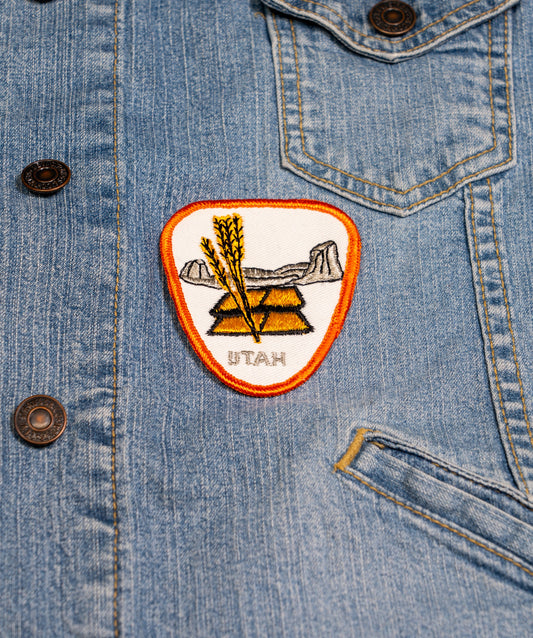 Vintage Utah Embroidered Patch
