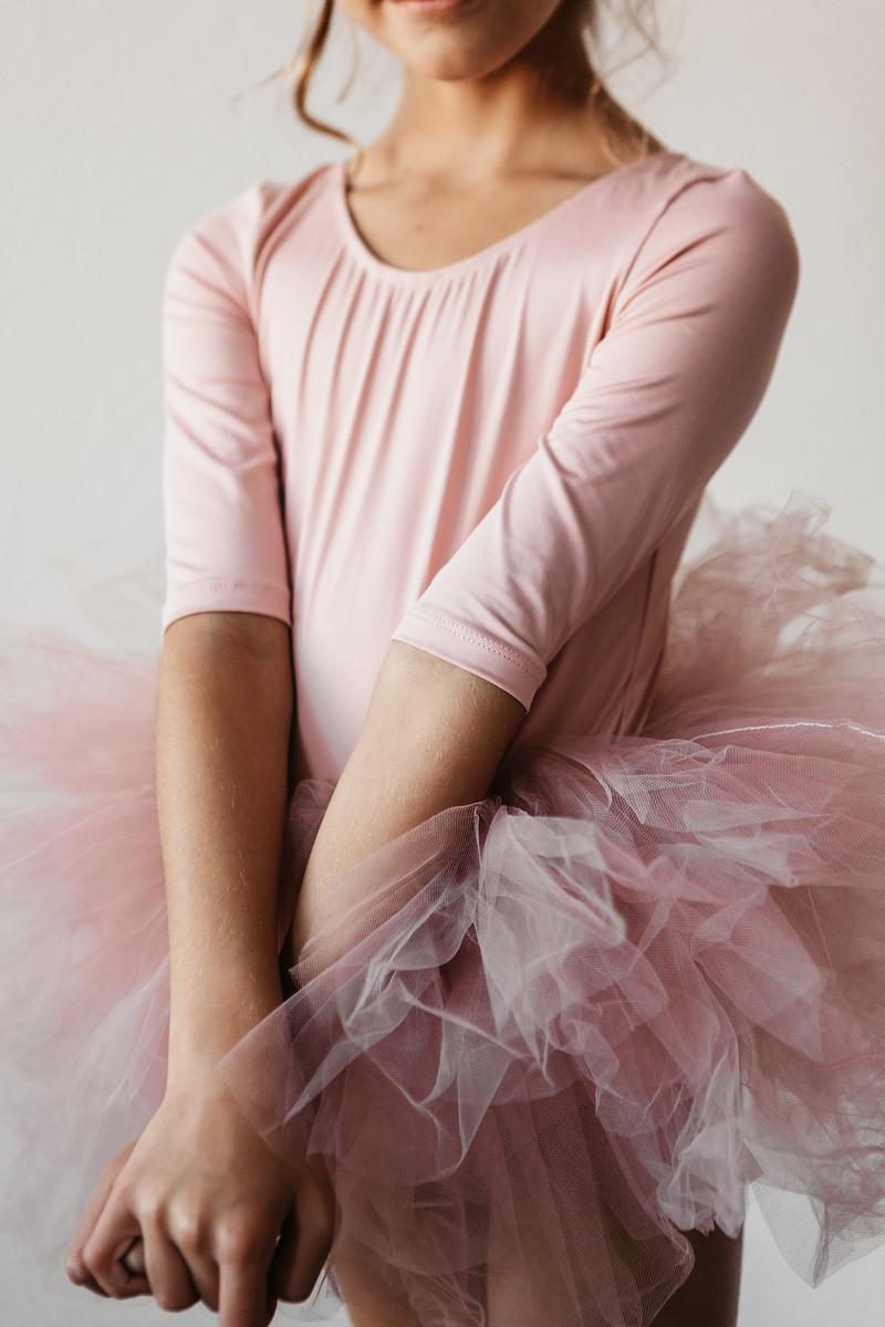 Vintage Pink 3/4 Tutu Leotard - Mack & Harvie