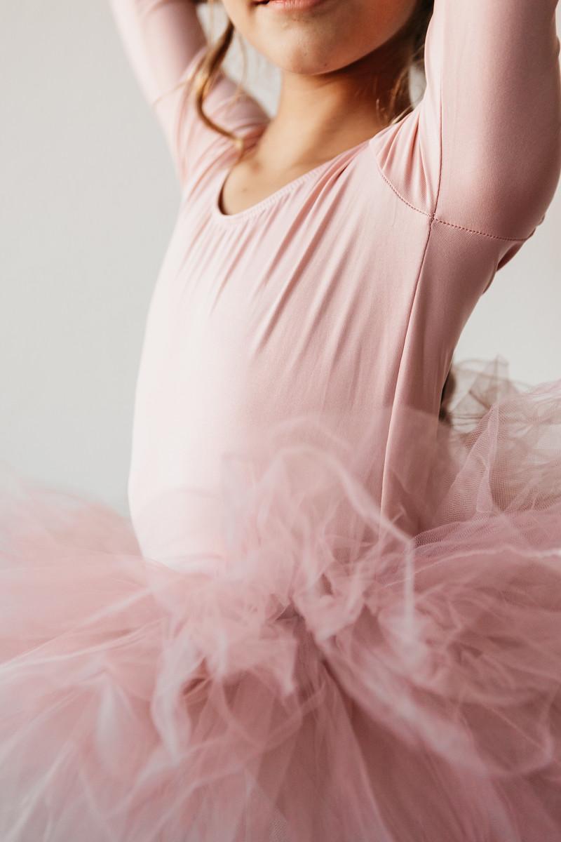 Vintage Pink 3/4 Tutu Leotard - Mack & Harvie
