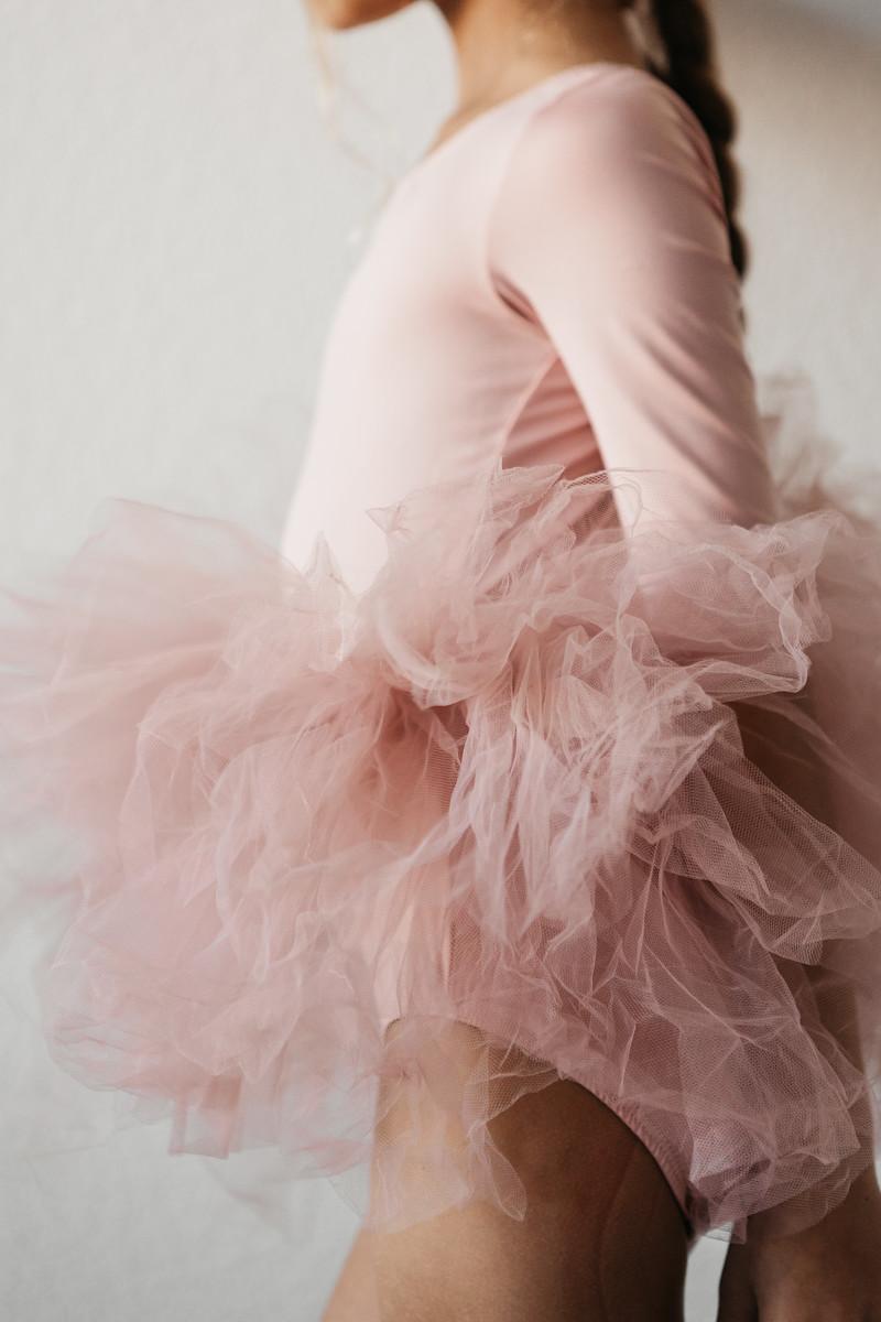 Vintage Pink 3/4 Tutu Leotard - Mack & Harvie
