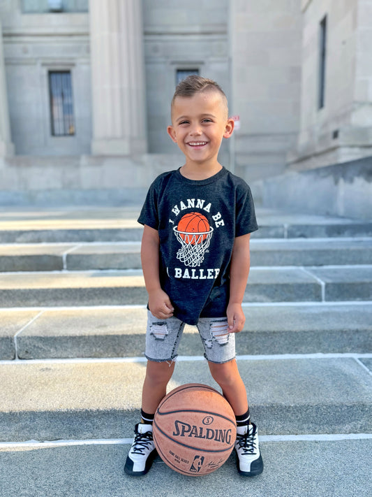 Wanna Be A Baller Tee 🏀