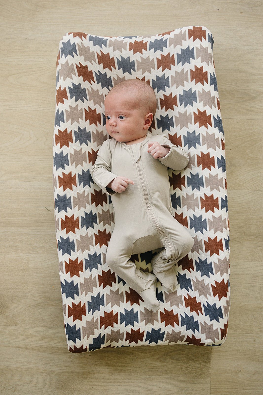 Western Aztec Muslin Changing Pad Cover - Mack & Harvie