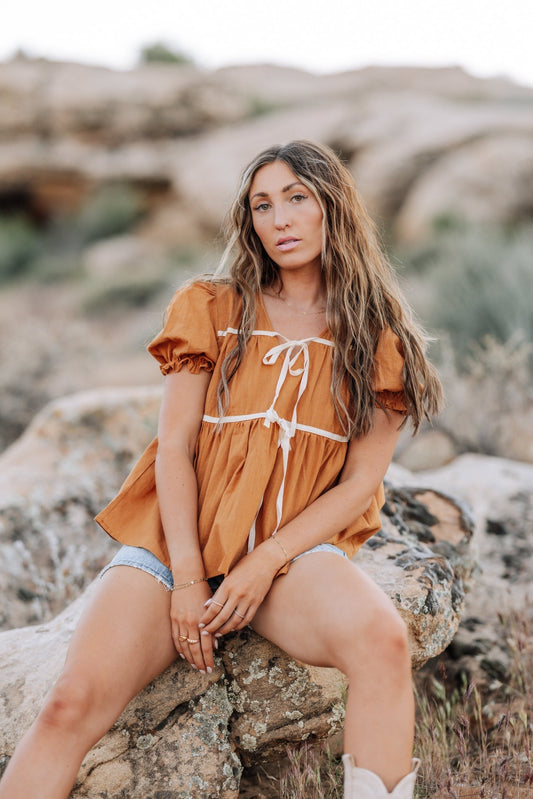 Winny Top in Camel - Mack & Harvie