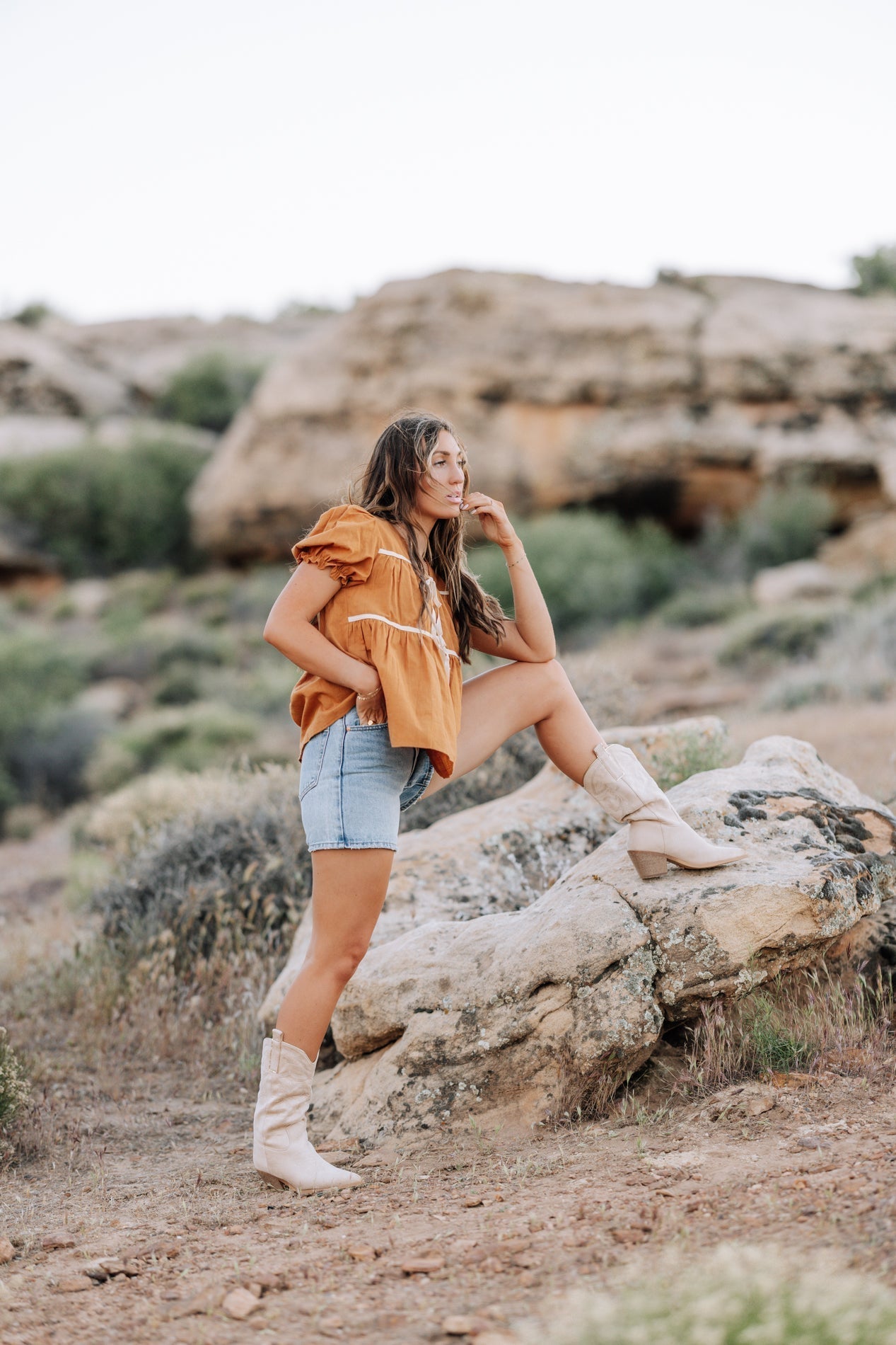Winny Top in Camel - Mack & Harvie