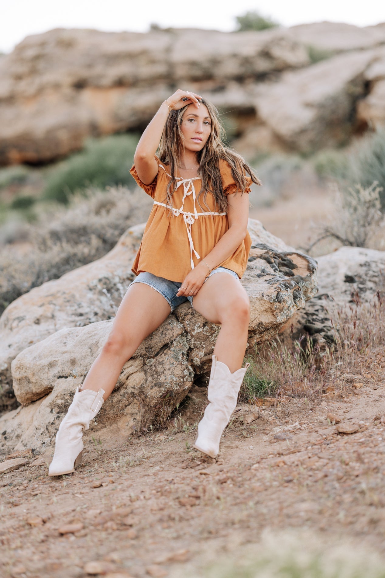 Winny Top in Camel - Mack & Harvie