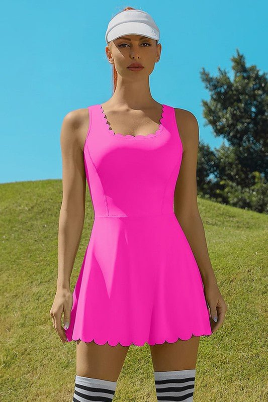 Women Workout Golf Tennis Dress with Shorts Pocket - Mack & Harvie