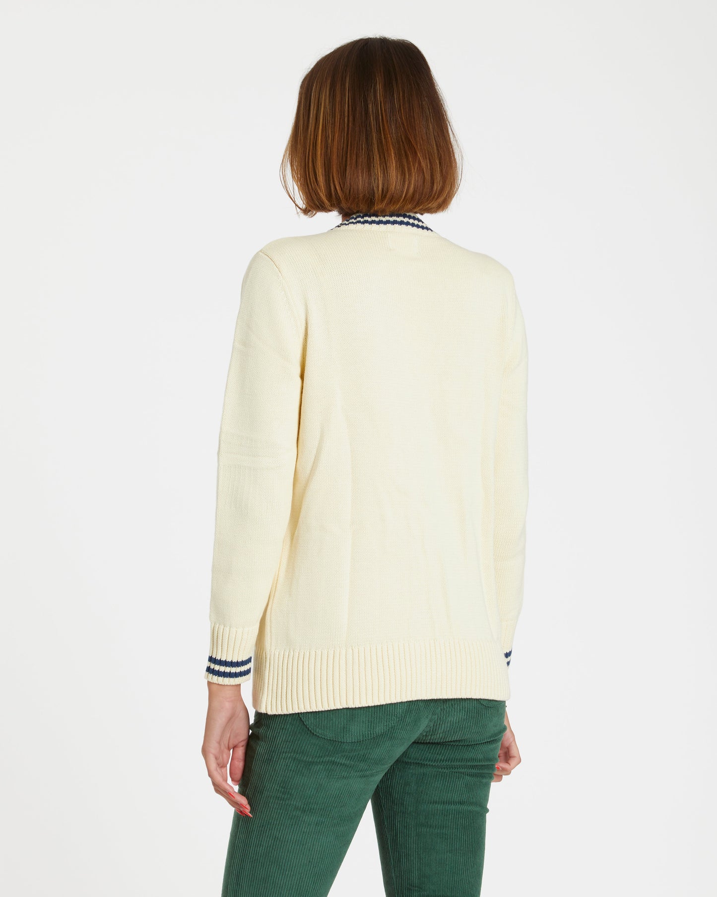 Varsity Cardigan (Cream)