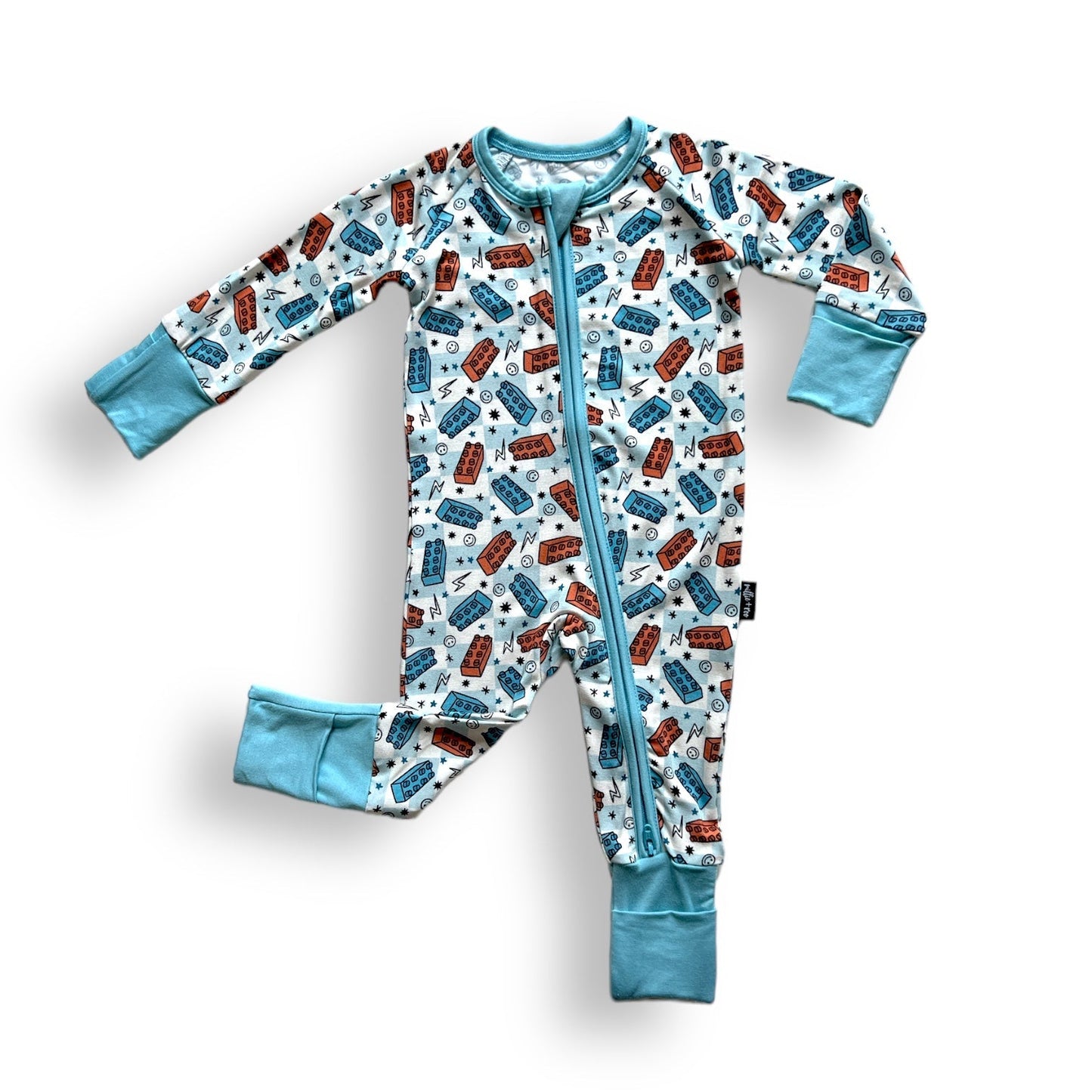 ZIP ROMPER - Legos - Mack & Harvie