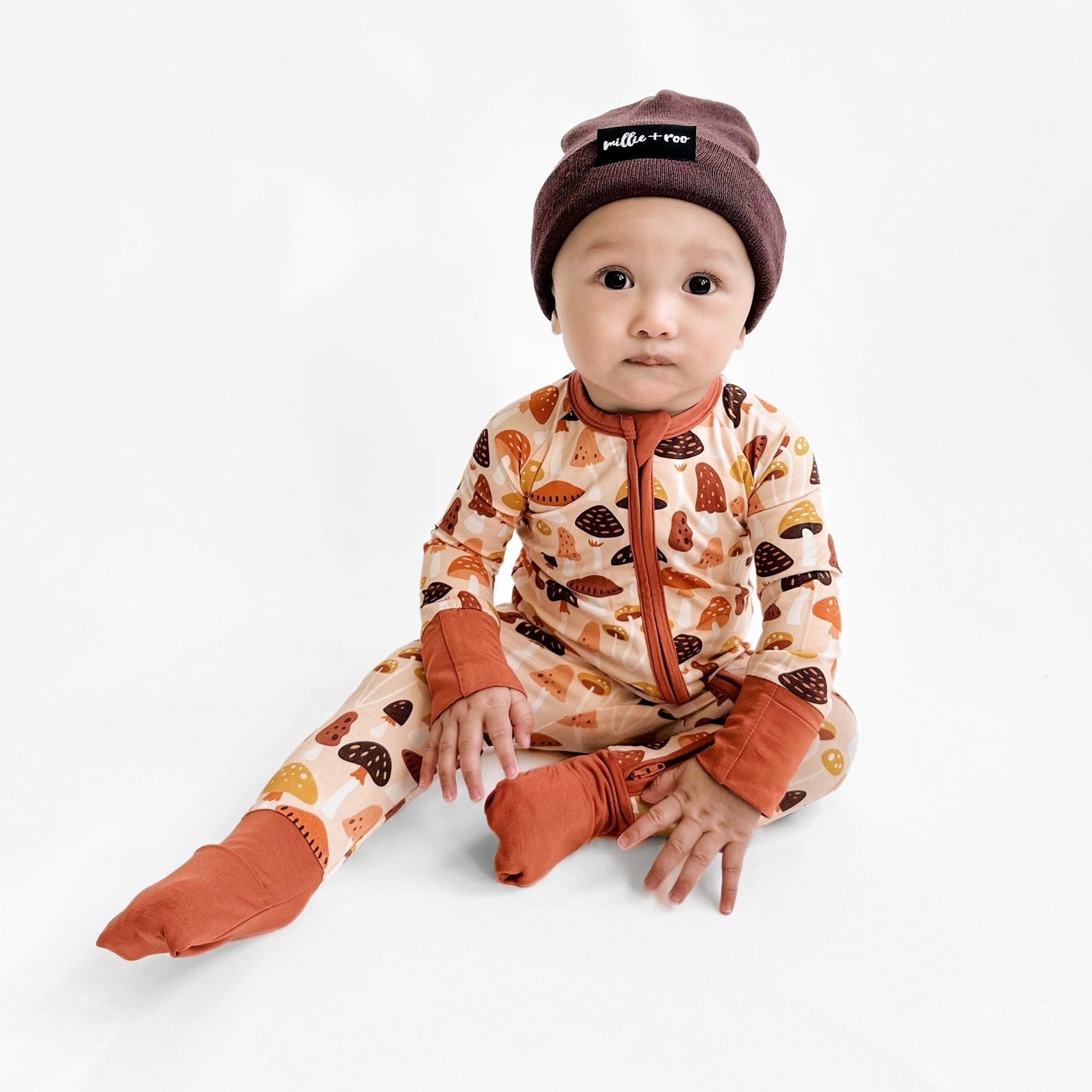 ZIP ROMPER - Mushrooms - Mack & Harvie