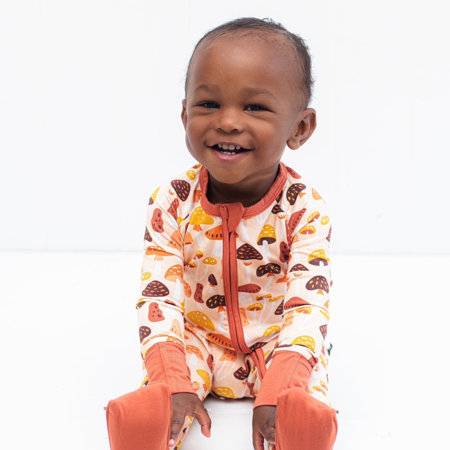 ZIP ROMPER - Mushrooms - Mack & Harvie