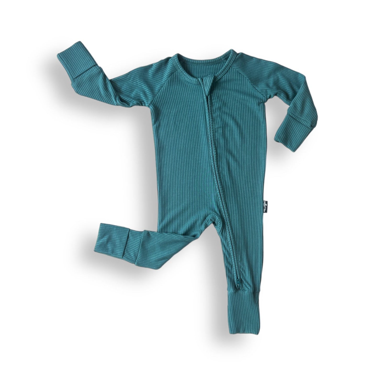 ZIP ROMPER - Peacock Ribbed - Mack & Harvie