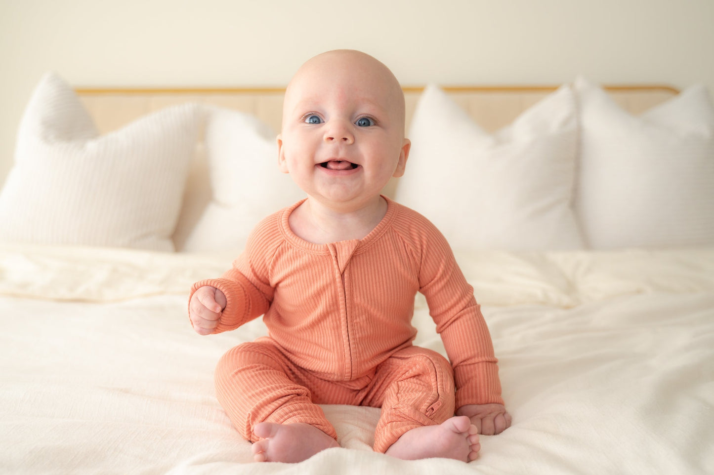 ZIP ROMPER - Red Rock Ribbed - Mack & Harvie