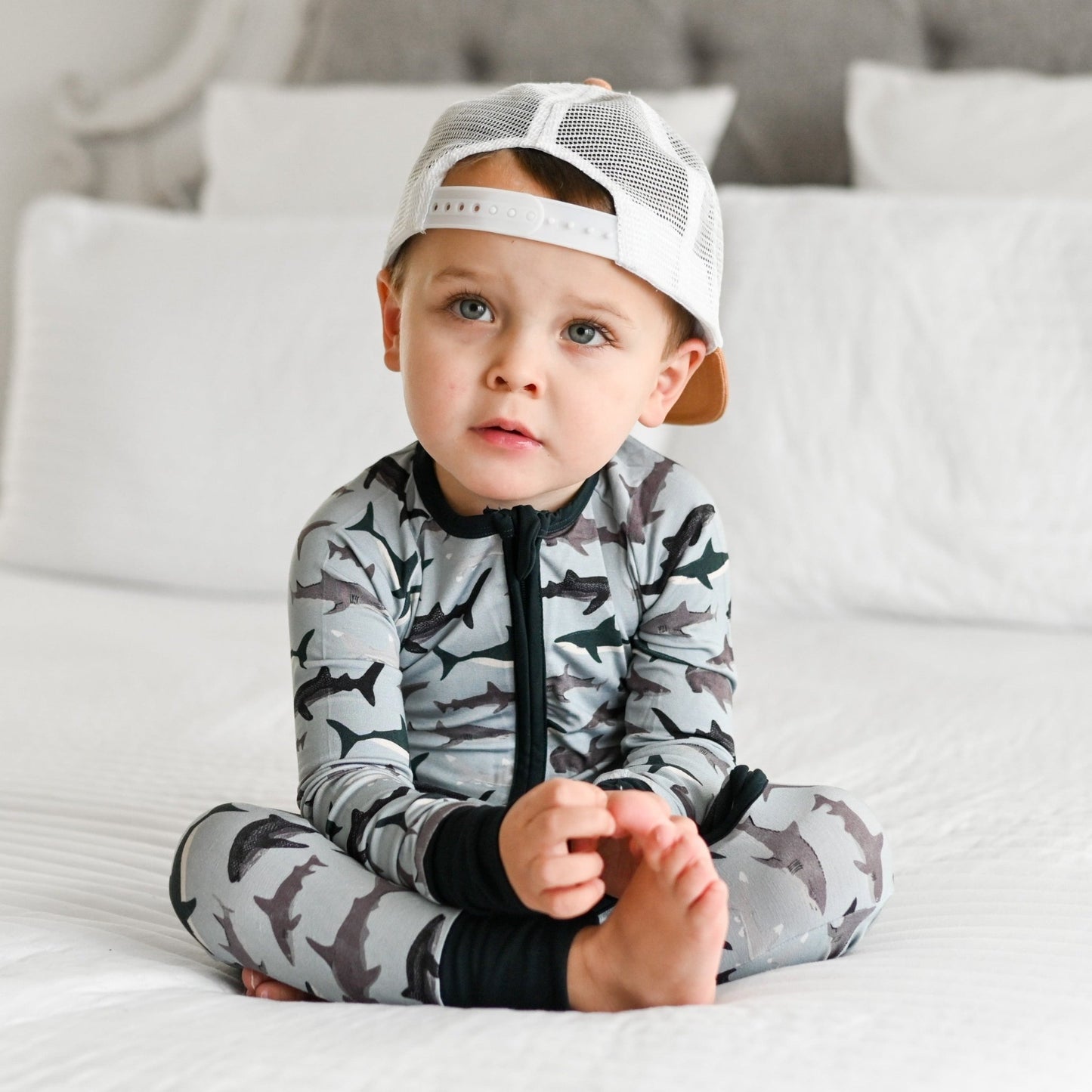 ZIP ROMPER - Sharks - Mack & Harvie
