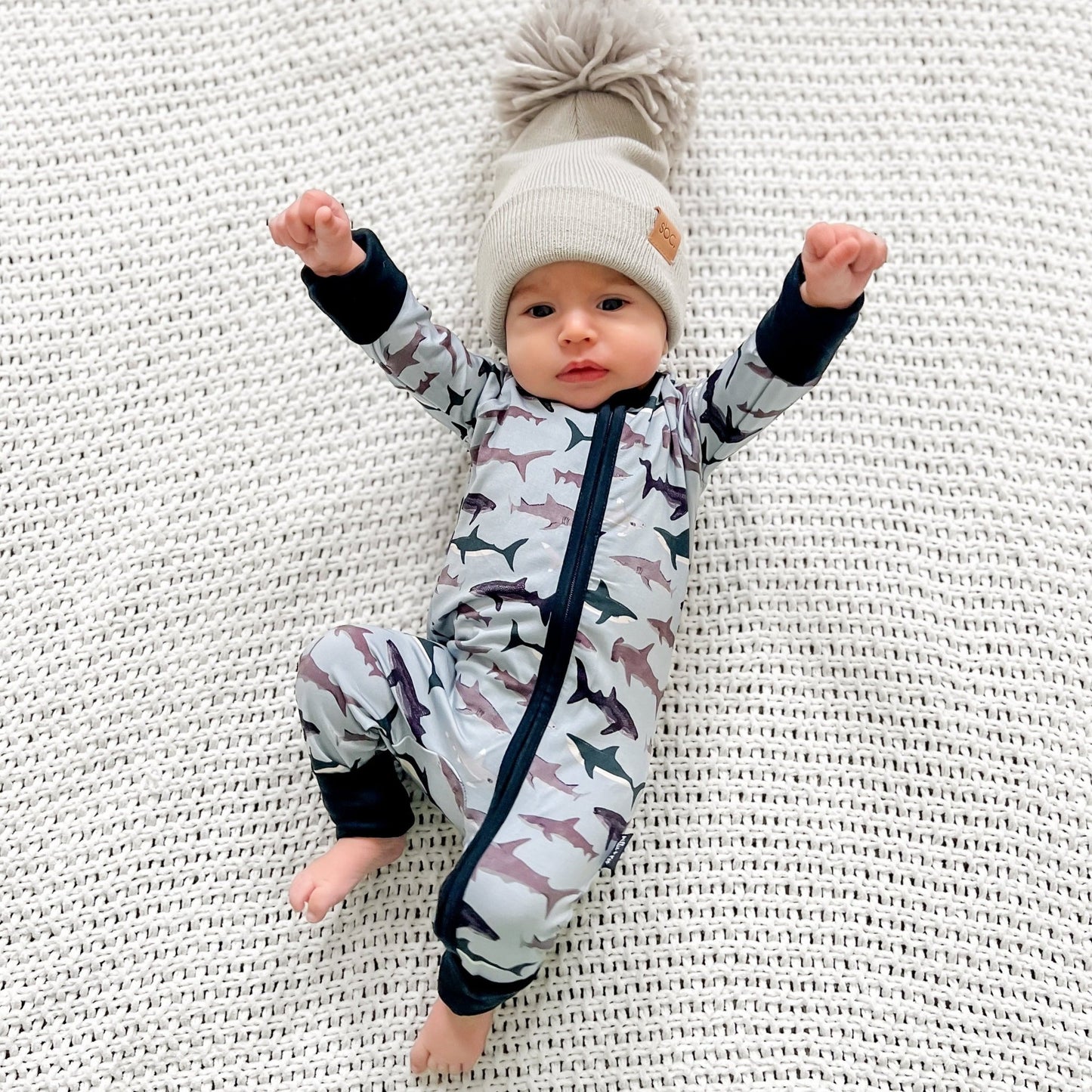 ZIP ROMPER - Sharks - Mack & Harvie