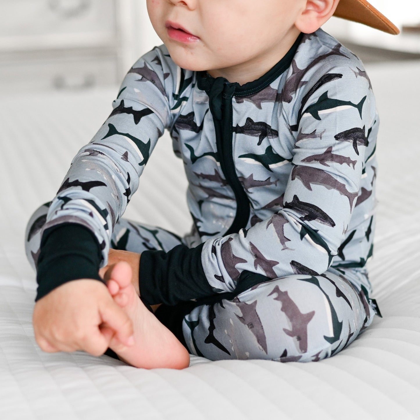 ZIP ROMPER - Sharks - Mack & Harvie
