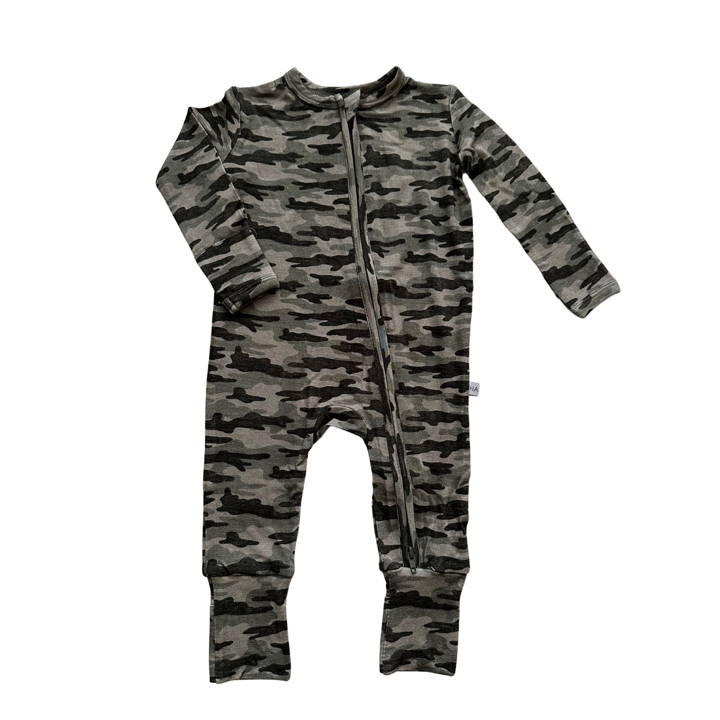 Zipper Romper - Camo - Mack & Harvie