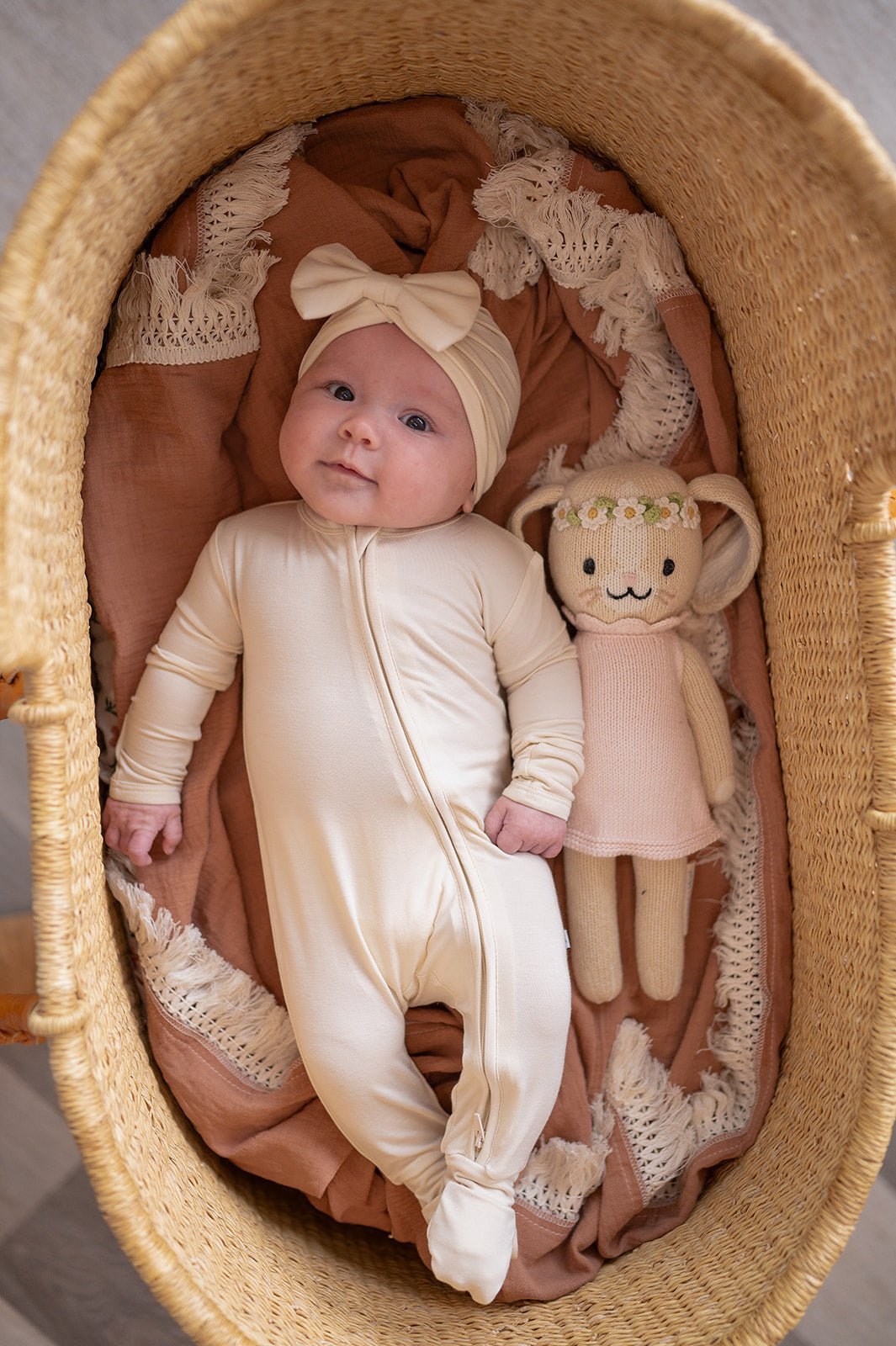 Zipper Romper - Cream - Mack & Harvie