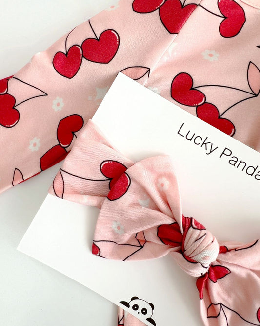 Bamboo Headband | Cherry Heart - Mack & Harvie