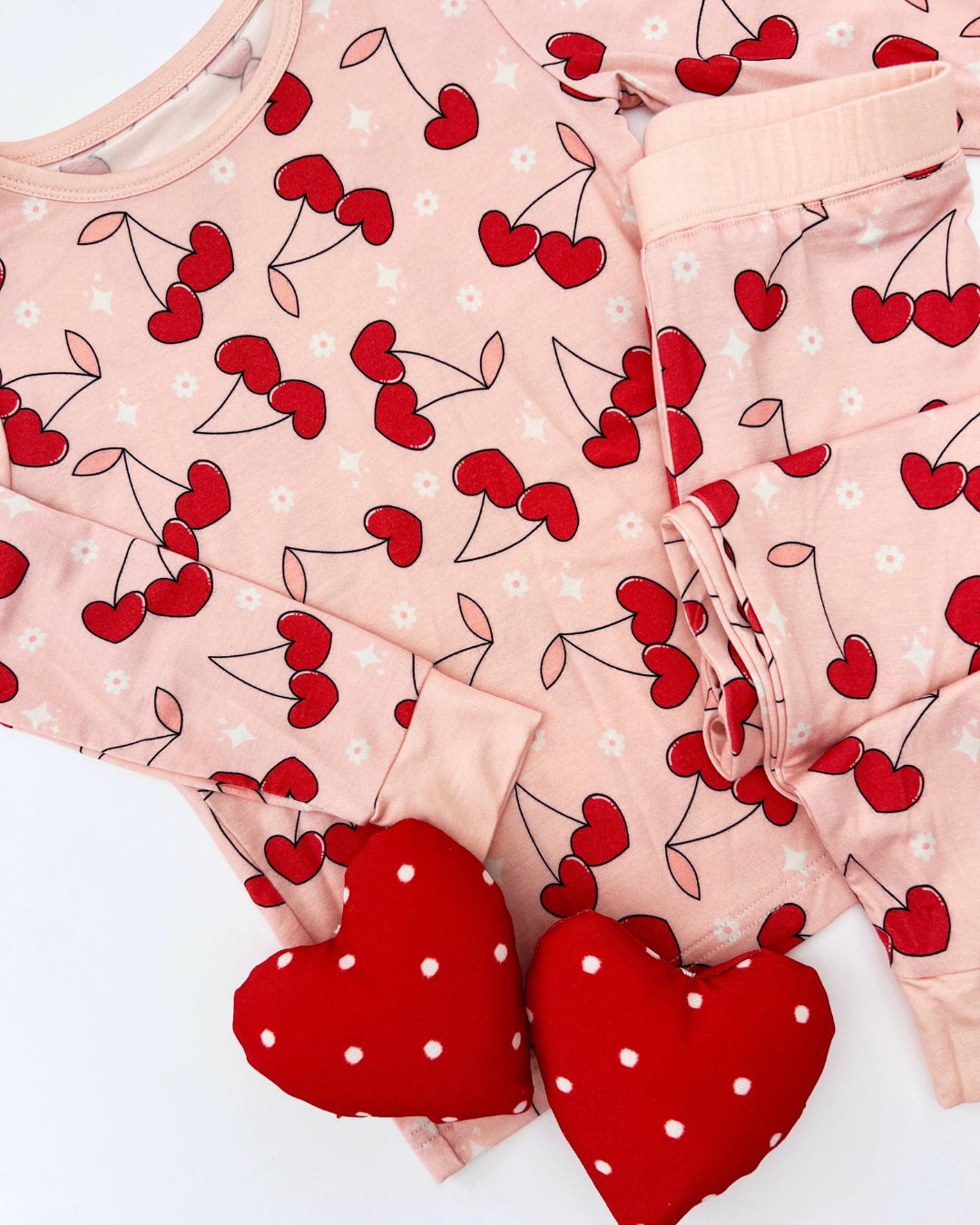 Bamboo Two Piece Set | Cherry Heart - Mack & Harvie