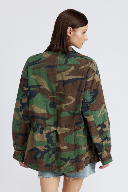 CAMO OVERSIZED JACKET - Mack & Harvie