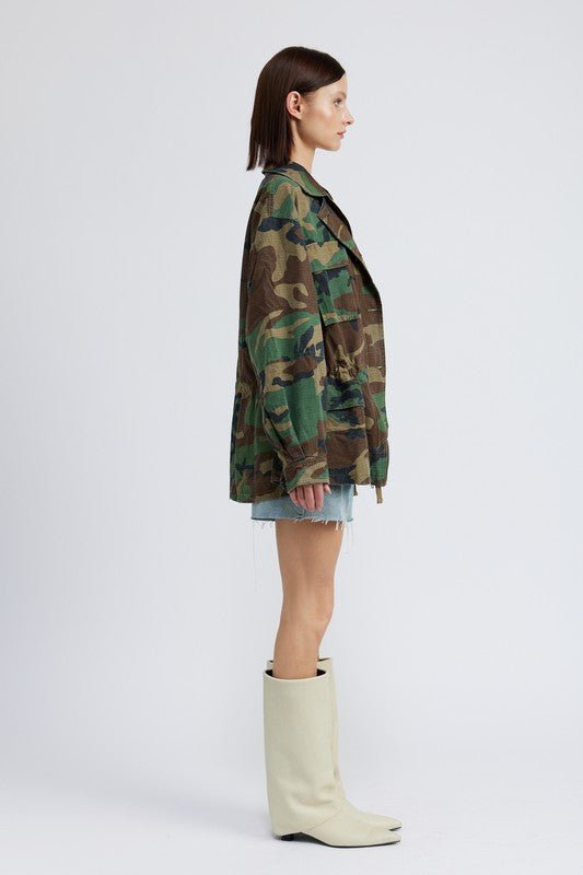 CAMO OVERSIZED JACKET - Mack & Harvie