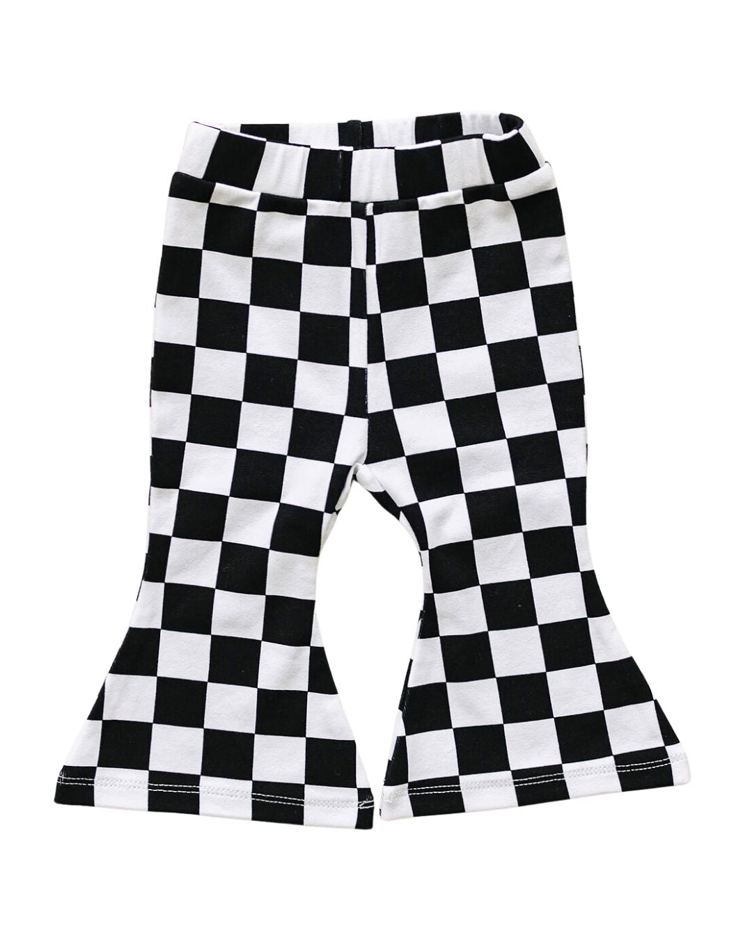 Checkered Flare Pants | Black - Mack & Harvie