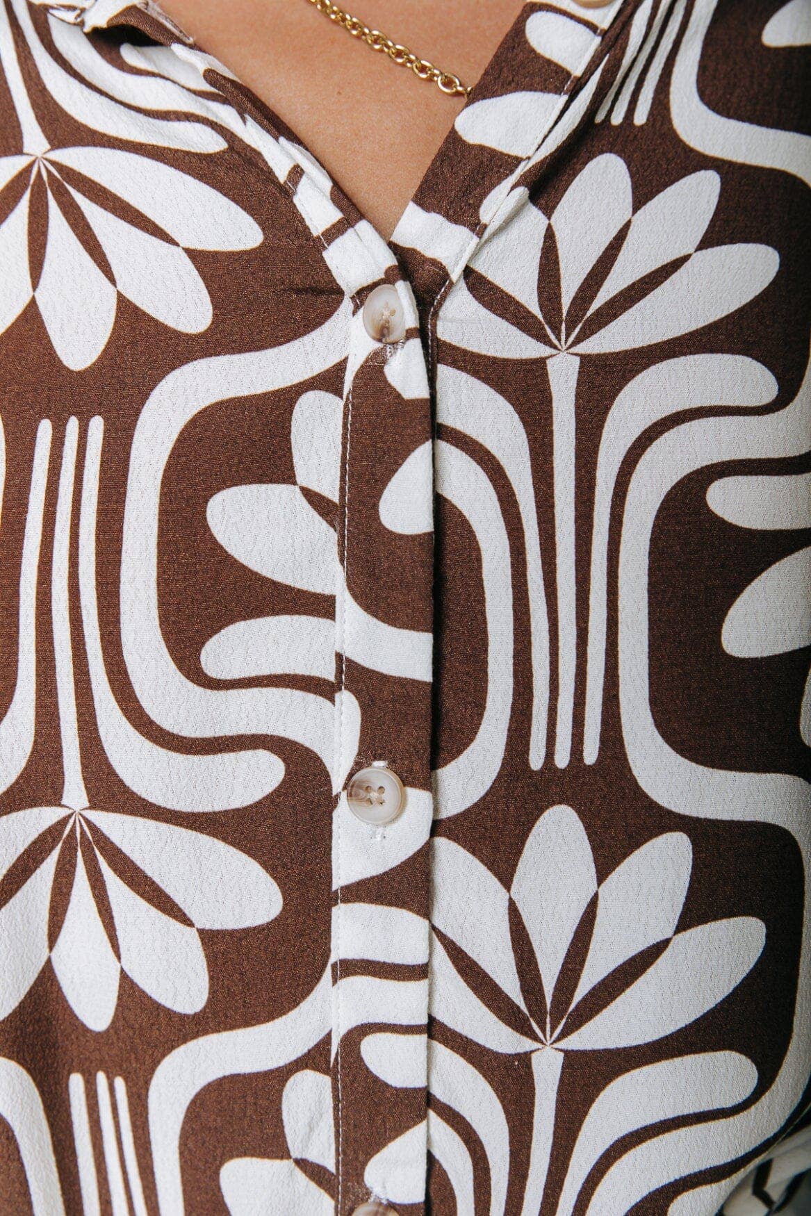 Colourful Rebel - Mette Shirt Dress | Brown - Mack & Harvie