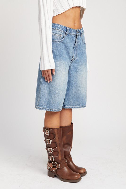 DENIM BERMUDA SHORTS - Mack & Harvie