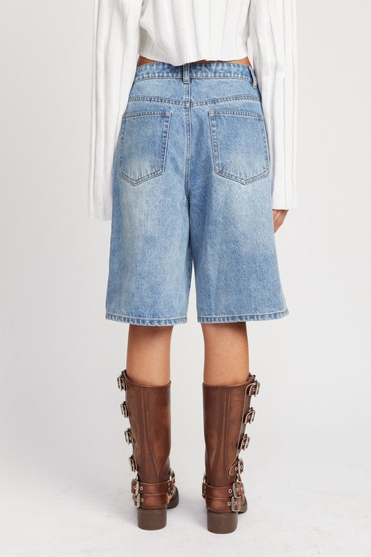 DENIM BERMUDA SHORTS - Mack & Harvie