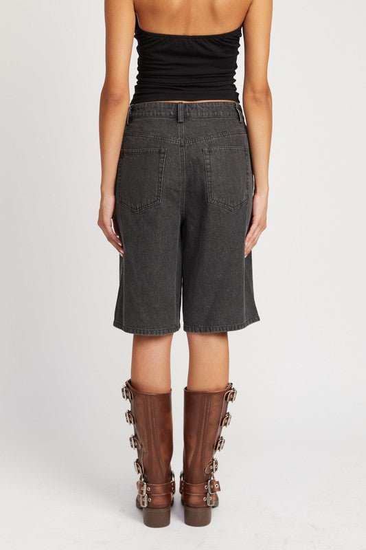 DENIM BERMUDA SHORTS WITH POCKETS - Mack & Harvie