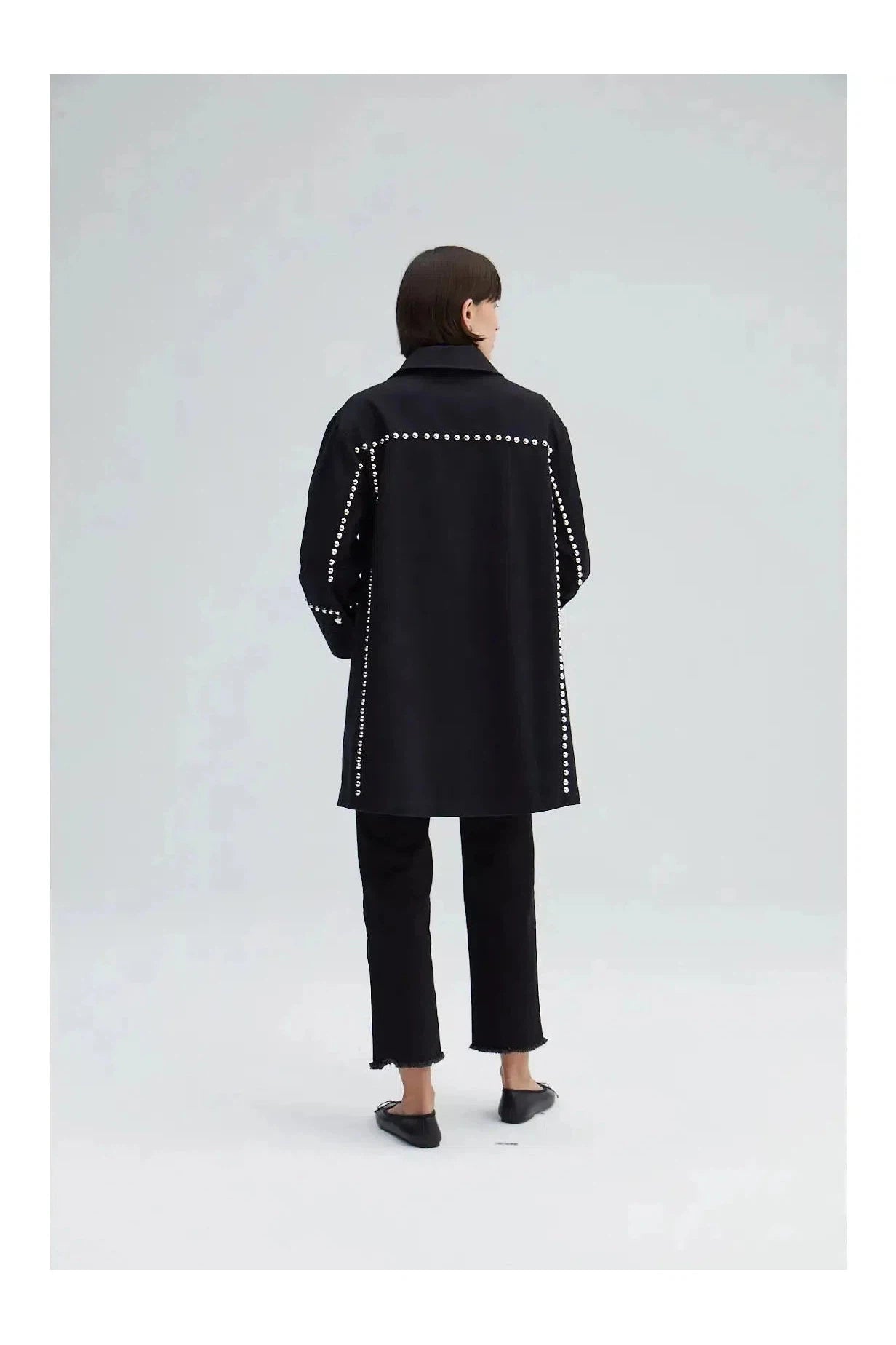 DENIM JACKET WITH STUDS - Mack & Harvie