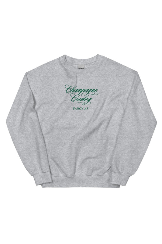 Embroidered Champagne Cowboy Unisex Sweatshirt - Mack & Harvie
