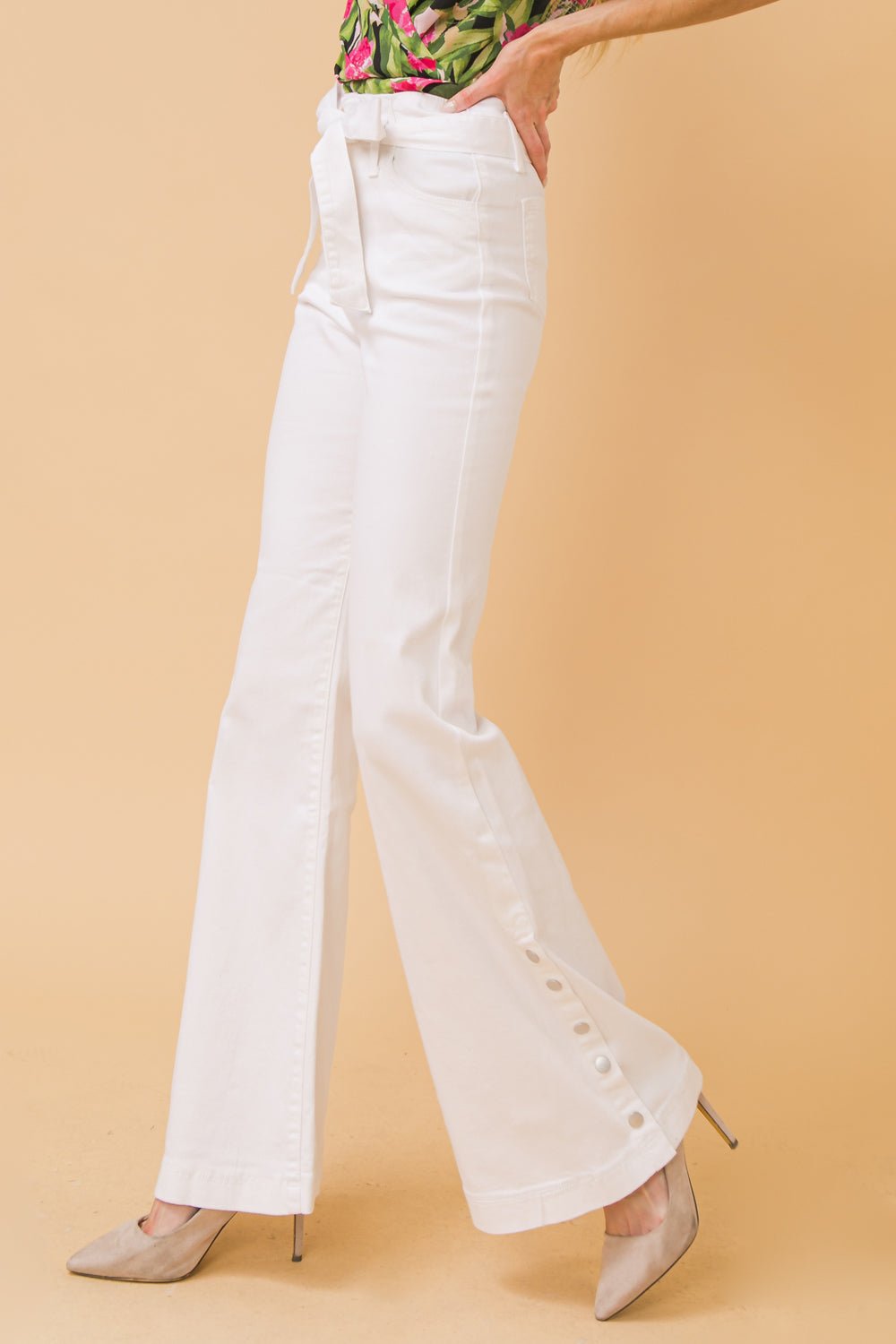 FOREVER YOUR GIRL WHTIE DENIM - Mack & Harvie