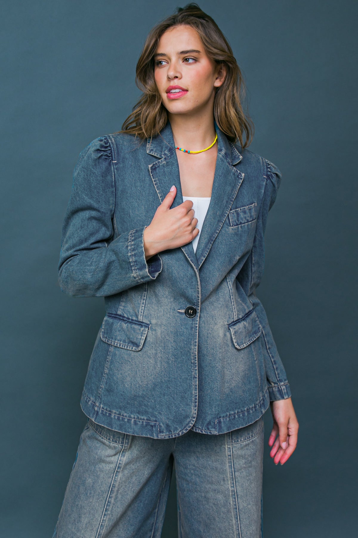 GIVE IT YOUR ALL DENIM BLAZER - Mack & Harvie
