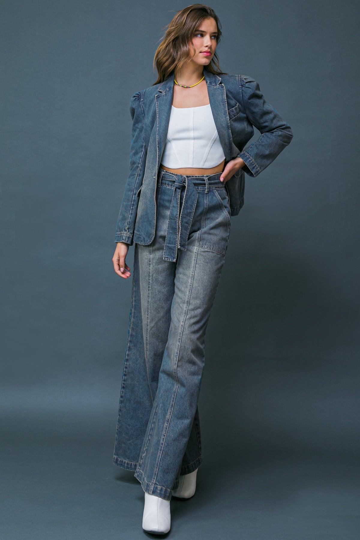 GIVE IT YOUR ALL DENIM BLAZER - Mack & Harvie