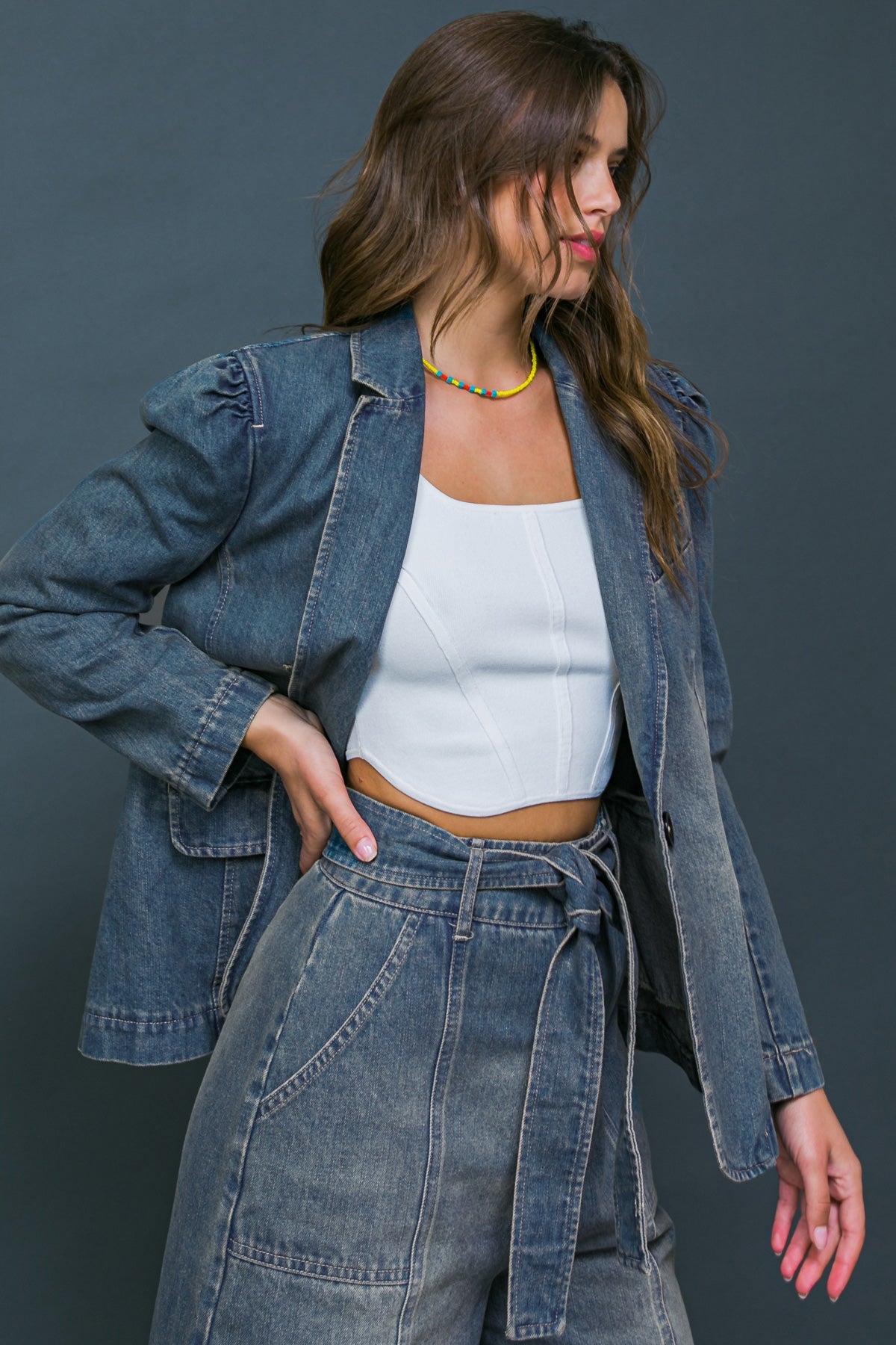GIVE IT YOUR ALL DENIM BLAZER - Mack & Harvie