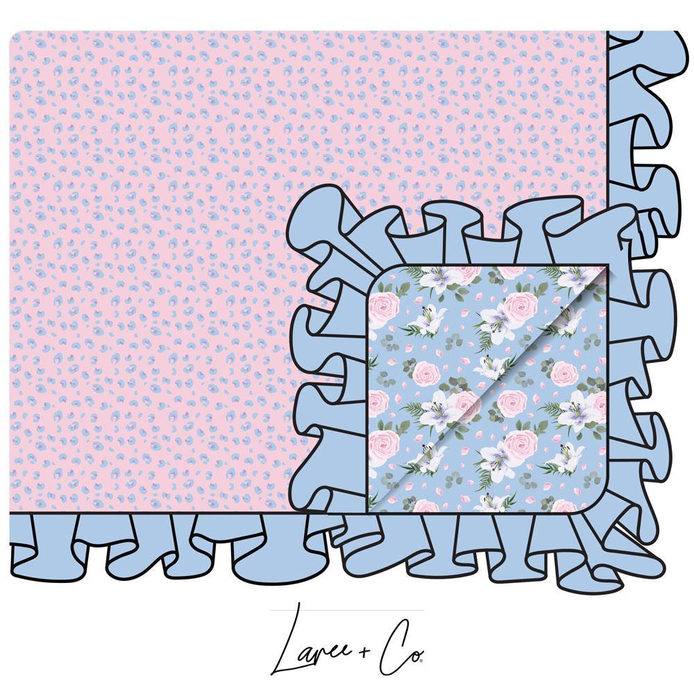 Lillian Bamboo Ruffle Toddler Blanket - Mack & Harvie