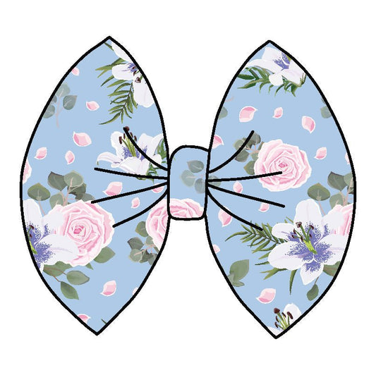 Lillian Floral Bamboo Tied Bow - Mack & Harvie