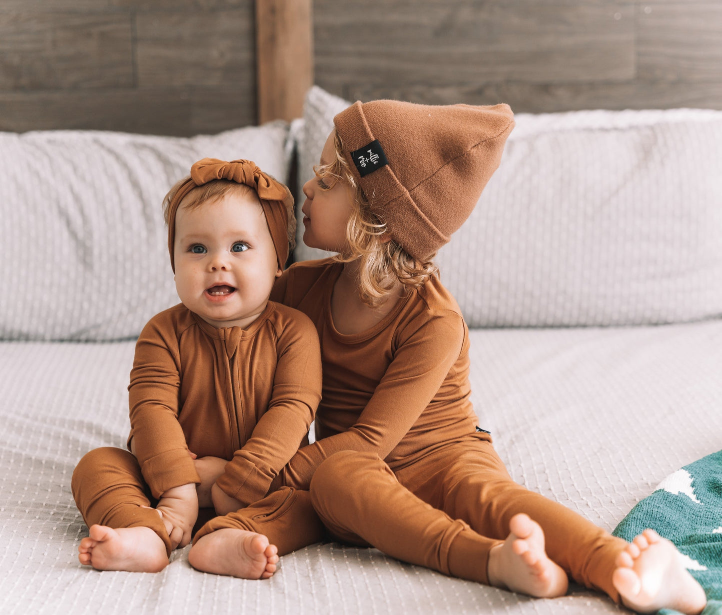 LONG SLEEVE 2 PIECE SETS- Caramel Bamboo - Mack & Harvie